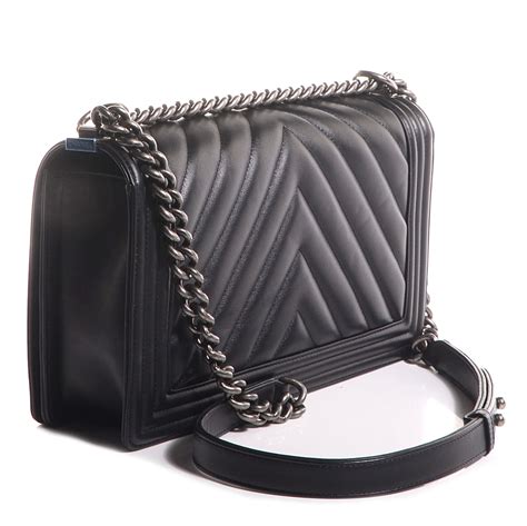 chanel chevron calfskin